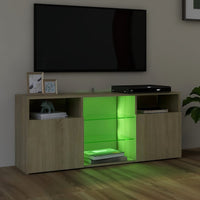Thumbnail for TV-Schrank mit LED-Leuchten Sonoma-Eiche 120x30x50 cm