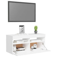 Thumbnail for TV-Schrank mit LED-Leuchten Weiß 90x35x40 cm