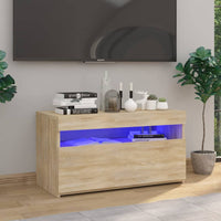 Thumbnail for TV-Schrank mit LED-Leuchten Sonoma-Eiche 75x35x40 cm