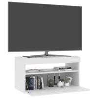 Thumbnail for TV-Schrank mit LED-Leuchten Hochglanz-Weiß 75x35x40 cm