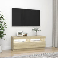 Thumbnail for TV-Schrank mit LED-Leuchten Sonoma-Eiche 100x35x40 cm
