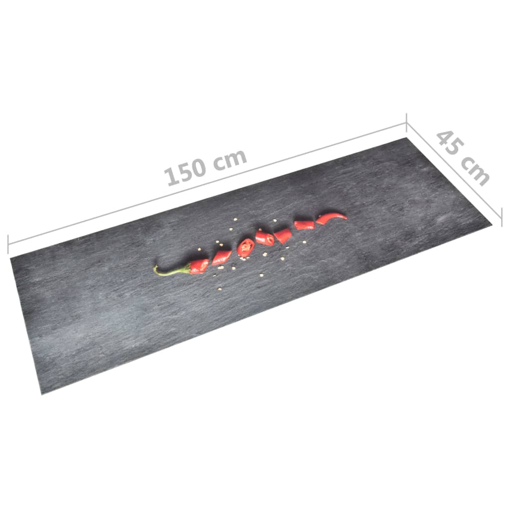 Küchenbodenmatte Waschbar Pfeffer 45x150 cm