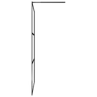 Thumbnail for Duschwand für Begehbare Duschen ESG-Klarglas Schwarz 80x195 cm