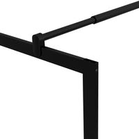 Thumbnail for Duschwand für Begehbare Duschen mit Hartglas Schwarz 80x195 cm