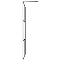 Thumbnail for Duschwand für Begehbare Duschen mit Hartglas Schwarz 115x195 cm