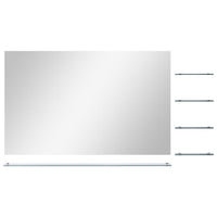 Thumbnail for Wandspiegel mit 5 Ablagen Silbern 100x60 cm