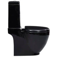 Thumbnail for WC Keramik-Toilette Badezimmer Rund Senkrechter Abgang Schwarz