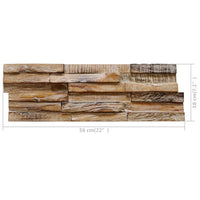 Thumbnail for 3D-Wandverkleidung 10 Stk. 1,01 m² Massivholz Teak