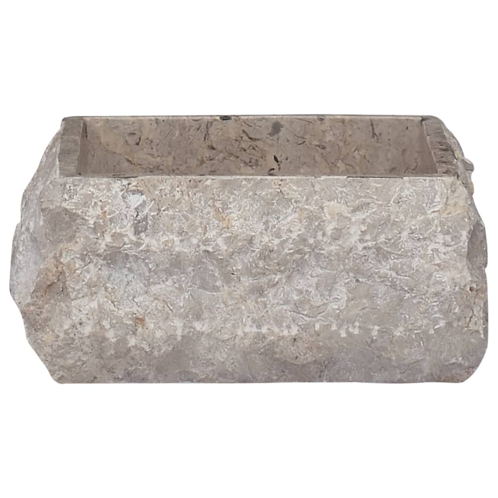 Waschbecken Grau 30x30x13 cm Marmor