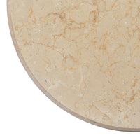 Thumbnail for Tischplatte Creme Ø50x2,5 cm Marmor