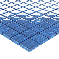 Thumbnail for Mosaikfliesen 11 Stk. Blau 30x30 cm Glas