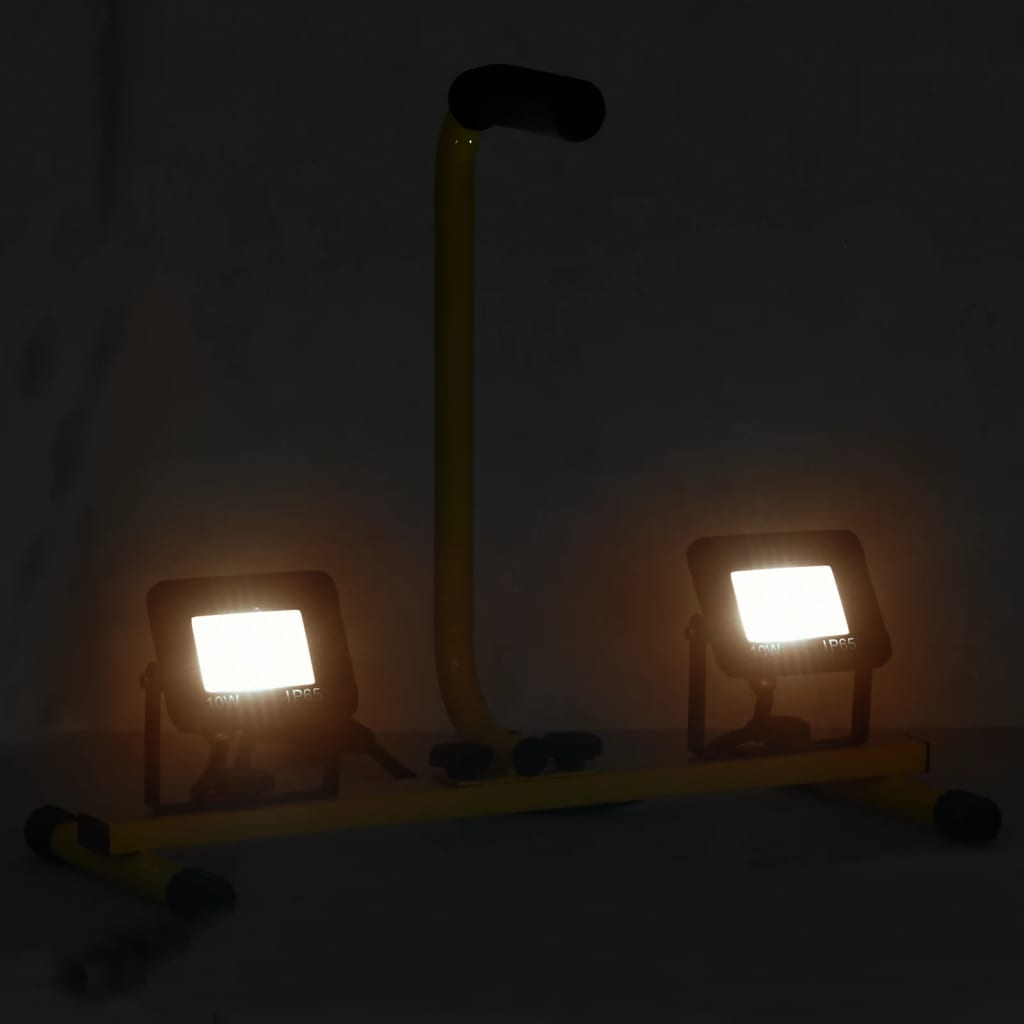 LED-Fluter mit Handgriff 2x10 W Warmweiß