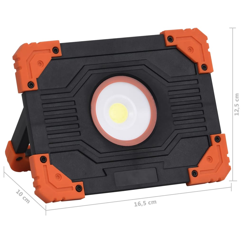 LED-Strahler Tragbar ABS 10W Kaltweiß