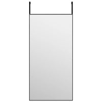 Thumbnail for Türspiegel Schwarz 40x80 cm Glas und Aluminium