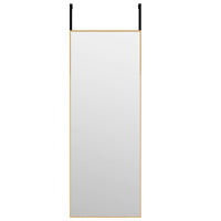 Thumbnail for Türspiegel Golden 30x80 cm Glas und Aluminium