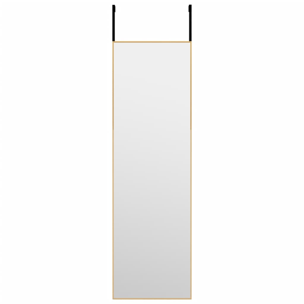 Türspiegel Golden 30x100 cm Glas und Aluminium