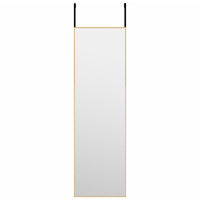Thumbnail for Türspiegel Golden 30x100 cm Glas und Aluminium