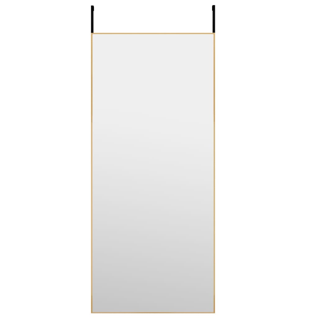 Türspiegel Golden 40x100 cm Glas und Aluminium