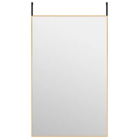 Thumbnail for Türspiegel Golden 50x80 cm Glas und Aluminium