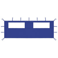 Thumbnail for Pavillon-Seitenwand mit Fenstern 6x2 m Blau