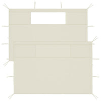 Thumbnail for Pavillon-Seitenwände mit Fenstern 2 Stk. Creme