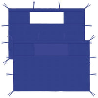 Thumbnail for Pavillon-Seitenwände mit Fenstern 2 Stk. Blau