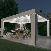 Thumbnail for Pavillon mit LED-Lichterkette Weiß 3x4 m