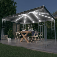 Thumbnail for Pavillon mit LED-Lichterkette 400x300 cm Anthrazit