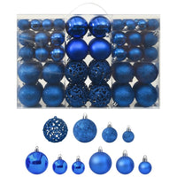 Thumbnail for 100-tlg. Weihnachtskugel-Set Blau