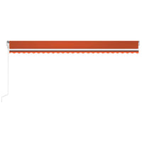 Thumbnail for Automatische Markise mit LED & Windsensor 600x300 Orange/Braun