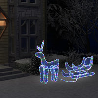 Thumbnail for Weihnachtsbeleuchtung Rentier und Schlitten Mesh 432 LEDs