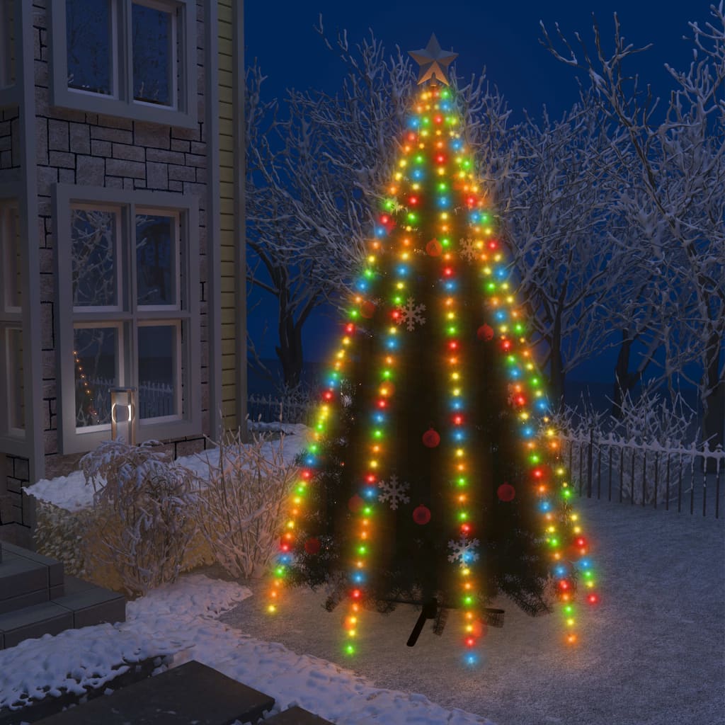 Weihnachtsbaum-Lichternetz mit 400 LEDs Mehrfarbig 400 cm