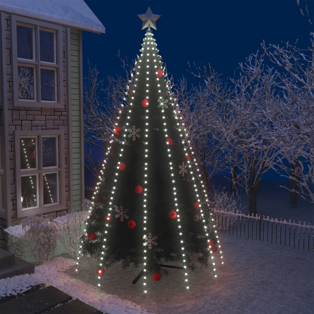 Weihnachtsbaum-Beleuchtung 500 LEDs Kaltweiß 500 cm