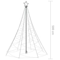 Thumbnail for LED-Weihnachtsbaum mit Metallpfosten 1400 LEDs Blau 5 m