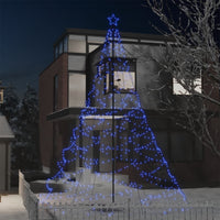 Thumbnail for LED-Weihnachtsbaum mit Metallpfosten 1400 LEDs Blau 5 m