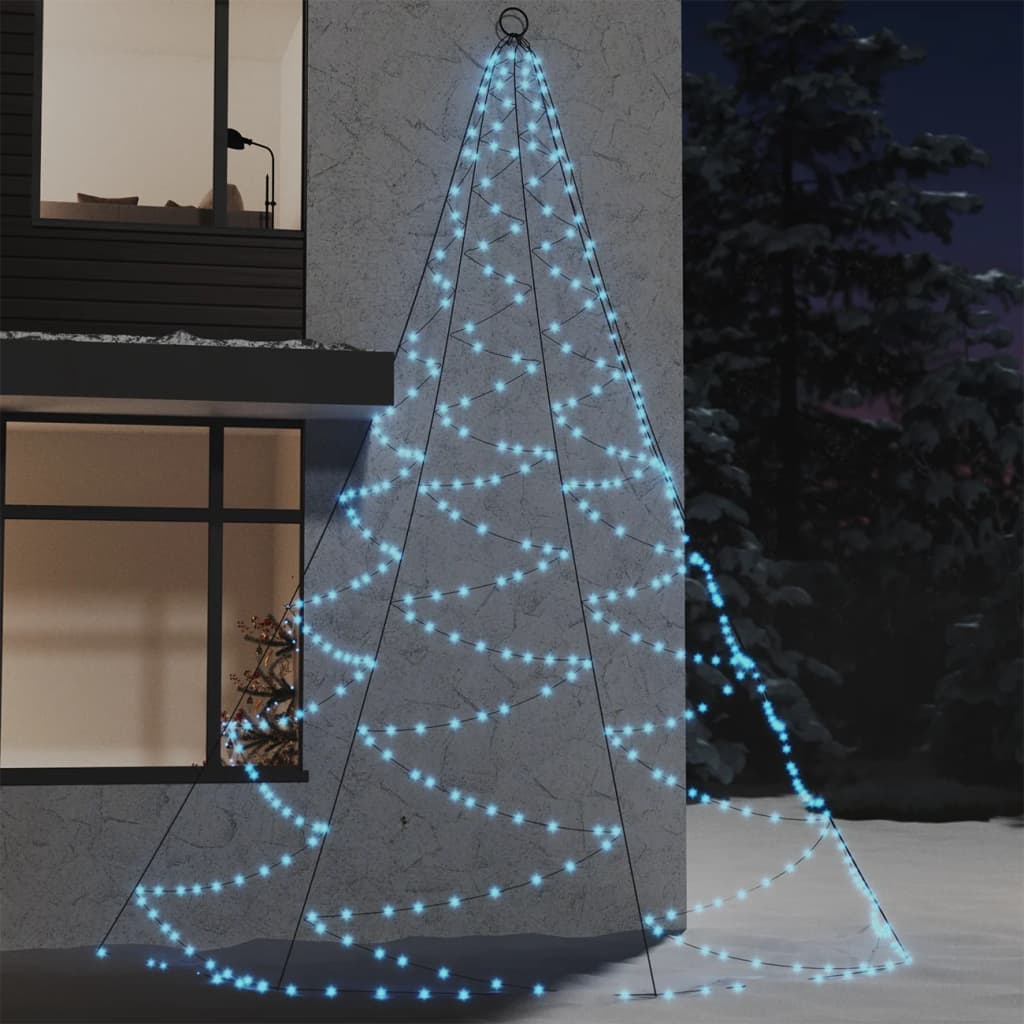 LED-Wandbaum mit Metallhaken 720 LED Kaltweiß 5m Indoor Outdoor