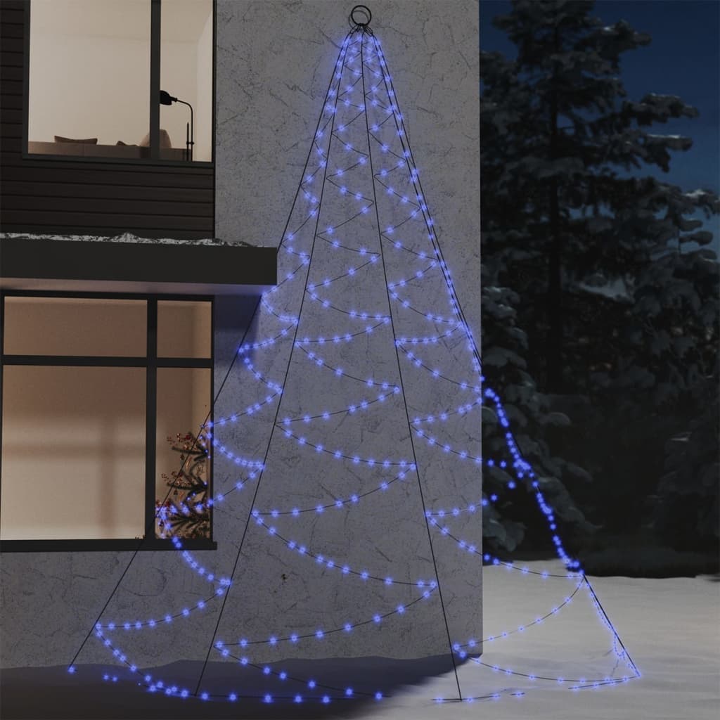 LED-Wandbaum mit Metallhaken 720 LED Blau 5 m Indoor Outdoor