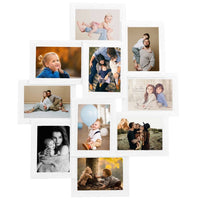 Thumbnail for Collage Bilderrahmen für 10x(10x15 cm) Fotos Weiß MDF
