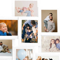 Thumbnail for Collage Bilderrahmen für 10x(10x15 cm) Fotos Weiß MDF
