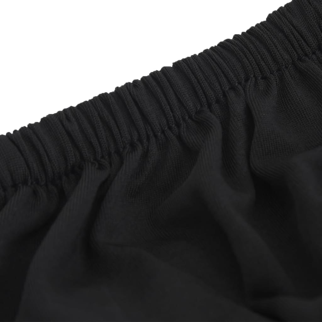 Stretch Sofahusse 2-Sitzer Schwarz Polyester-Jersey