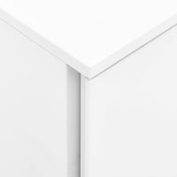 Thumbnail for Aktenschrank mit Rollen Weiß 39x45x67 cm Stahl