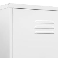 Thumbnail for Kleiderschrank Weiß 90x50x180 cm Stahl