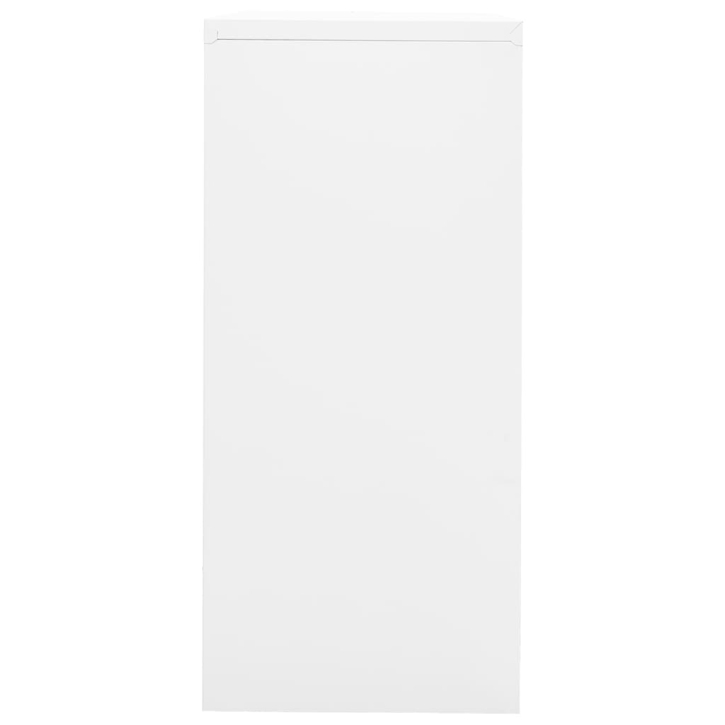 Aktenschrank Weiß 90x46x103 cm Stahl