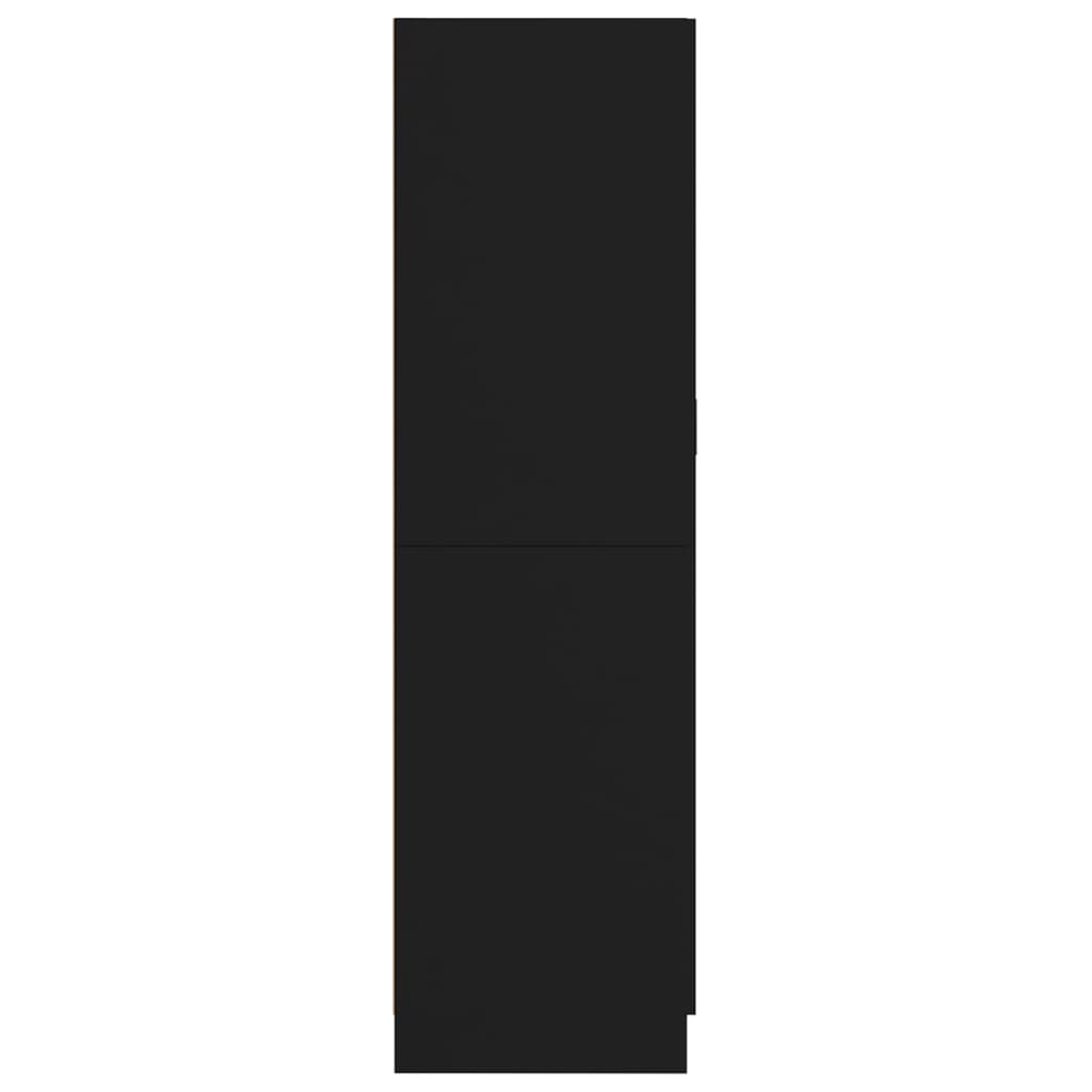 Kleiderschrank Schwarz 82,5x51,5x180 cm Holzwerkstoff