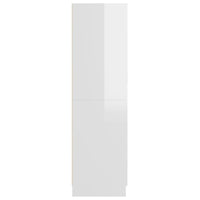 Thumbnail for Kleiderschrank Hochglanz-Weiß 82,5x51,5x180 cm Holzwerkstoff