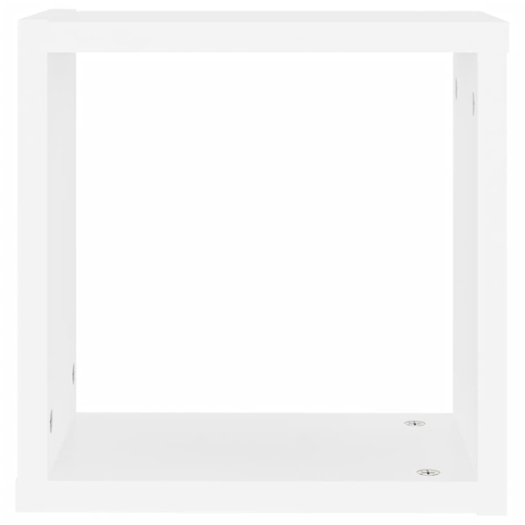 Würfelregale 2 Stk. Weiß 30x15x30 cm