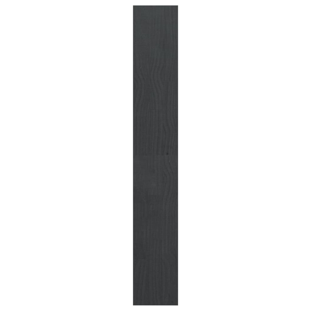 Bücherregal/Raumteiler Grau 100x30x200 cm Kiefer Massivholz