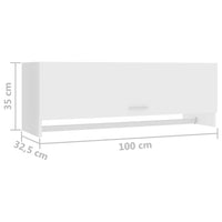 Thumbnail for Kleiderschrank Weiß 100x32,5x35 cm Holzwerkstoff
