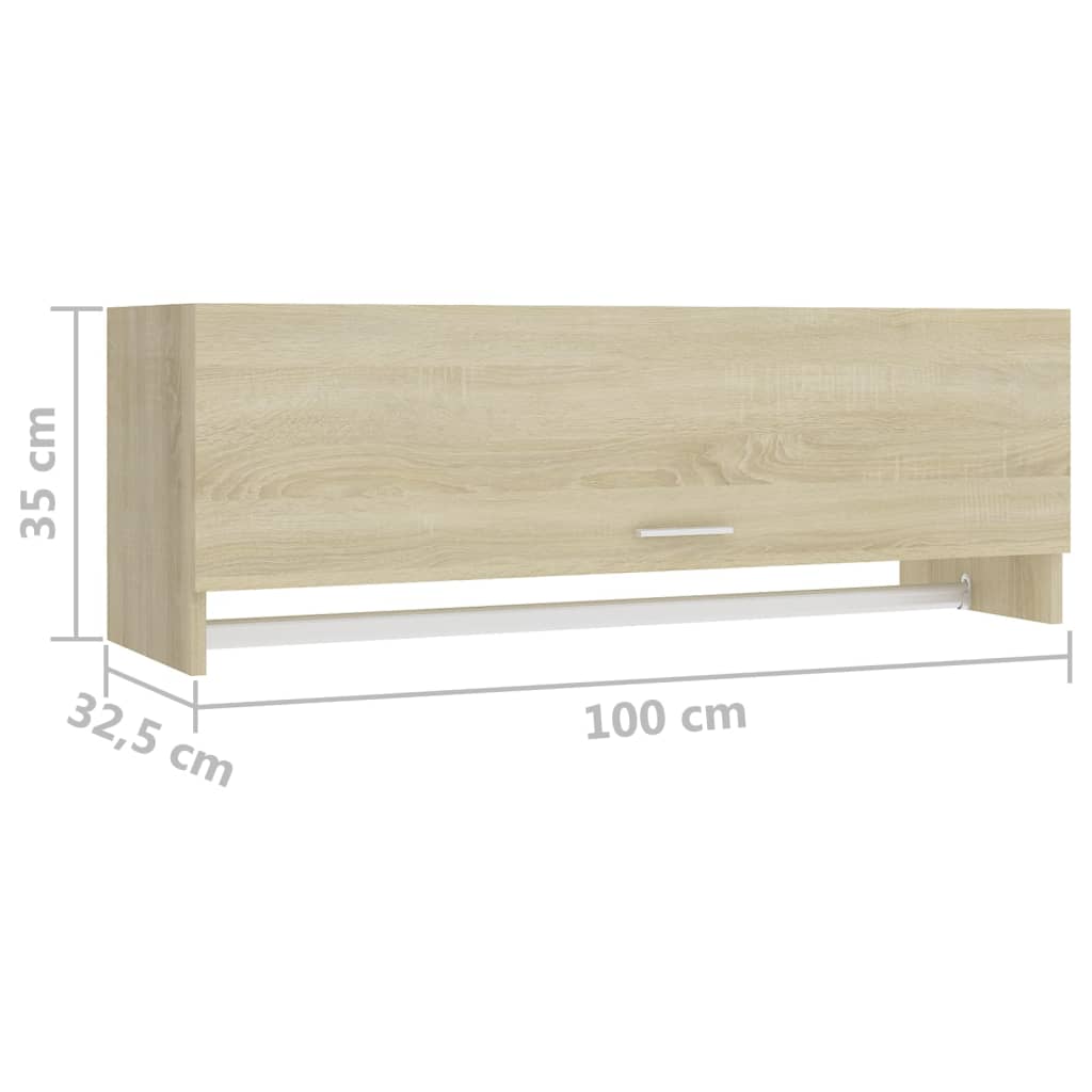 Kleiderschrank Sonoma-Eiche 100x32,5x35 cm Holzwerkstoff