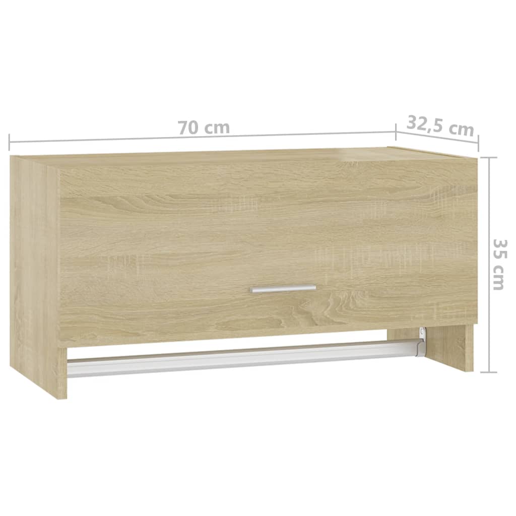 Kleiderschrank Sonoma-Eiche 70x32,5x35 cm Holzwerkstoff